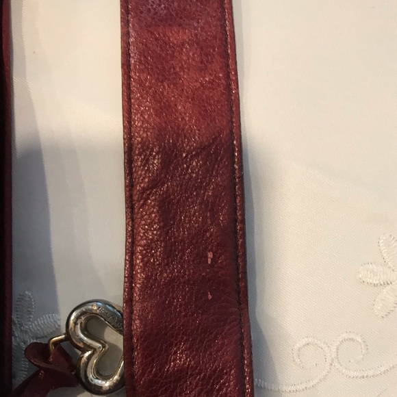 Brighton Large Cherry crocodile textured patent leather handbag bag purse - Picture 15 of 16